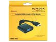 Adapter Delock HDMI-A(M)->VGA(F), 25 cm цена и информация | USB jagajad, adapterid | kaup24.ee
