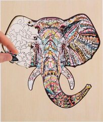Деревянный пазл «Слон», 137 частей цена и информация | Пазлы | kaup24.ee