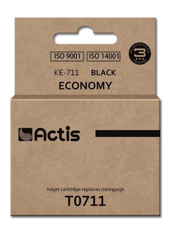 Actis ink Epson T0711 Black hind ja info | Tindiprinteri kassetid | kaup24.ee