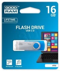 Карта памяти Goodram Flashdrive Twister 16GB USB 2.0 цена и информация | USB накопители | kaup24.ee