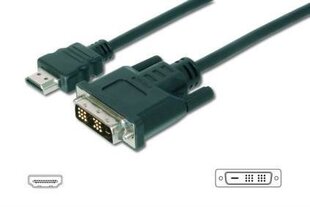 Assmann, HDMI/DVI-D, 5 m hind ja info | Kaablid ja juhtmed | kaup24.ee