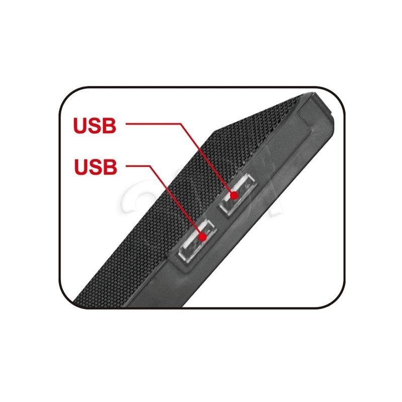 Vakoss LF-2463UK must hind ja info | USB jagajad, adapterid | kaup24.ee