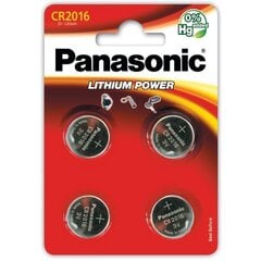 Panasonic батарейки CR2016/4B цена и информация | Батерейки | kaup24.ee