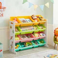 Органайзер для игрушек с 16 ящиками цена и информация | Полки для книг и игрушек | kaup24.ee