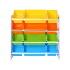 Полка в детской комнате с разноцветными коробками цена и информация | Полки для книг и игрушек | kaup24.ee