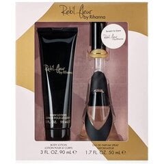 Parfüümikomplekt naistele Rihanna Rebl Fleur (EDP 50 ml + 90 ml ihupiim) hind ja info | Naiste parfüümid | kaup24.ee