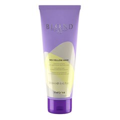 Mask heledatele, blondidele ja hallidele juustele Inebrya Blondesse No-Yellow, 250ml hind ja info | Maskid, õlid, seerumid | kaup24.ee