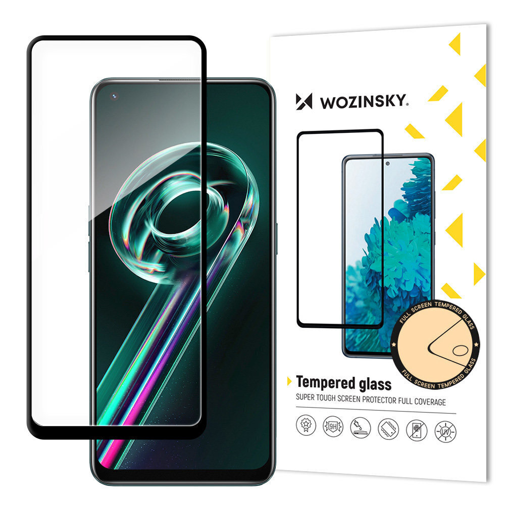 Wozinsky Realme 9 pro + (9 pro plus) black hind ja info | Ekraani kaitsekiled | kaup24.ee