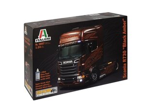 Mudelikomplekt Italeri - Scania R730 ''Black Amber'', 1/24, 3897 hind ja info | Klotsid ja konstruktorid | kaup24.ee