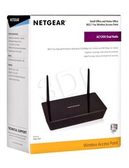 Netgear SOHO AC1200 Dual Band 802.11ac Wireless Access Point (WAC104) hind ja info | Juhtmeta pöörduspunktid  (Access Point) | kaup24.ee