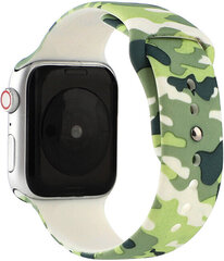 4wrist Silikoonrihm Apple Watchile - roheline 42/44/45 mm hind ja info | Nutikellade ja nutivõrude tarvikud | kaup24.ee