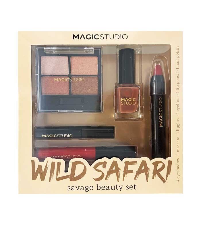 Meigikomplekt Magic Studio Wild Safari Savage hind ja info | Ripsmetušid, lauvärvid, silmapliiatsid, seerumid | kaup24.ee