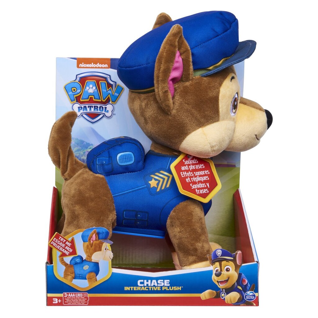 Pehme mänguasi Chase „Käpapatrull“ (Paw Patrol) SpinMaster hind ja info | Pehmed mänguasjad | kaup24.ee