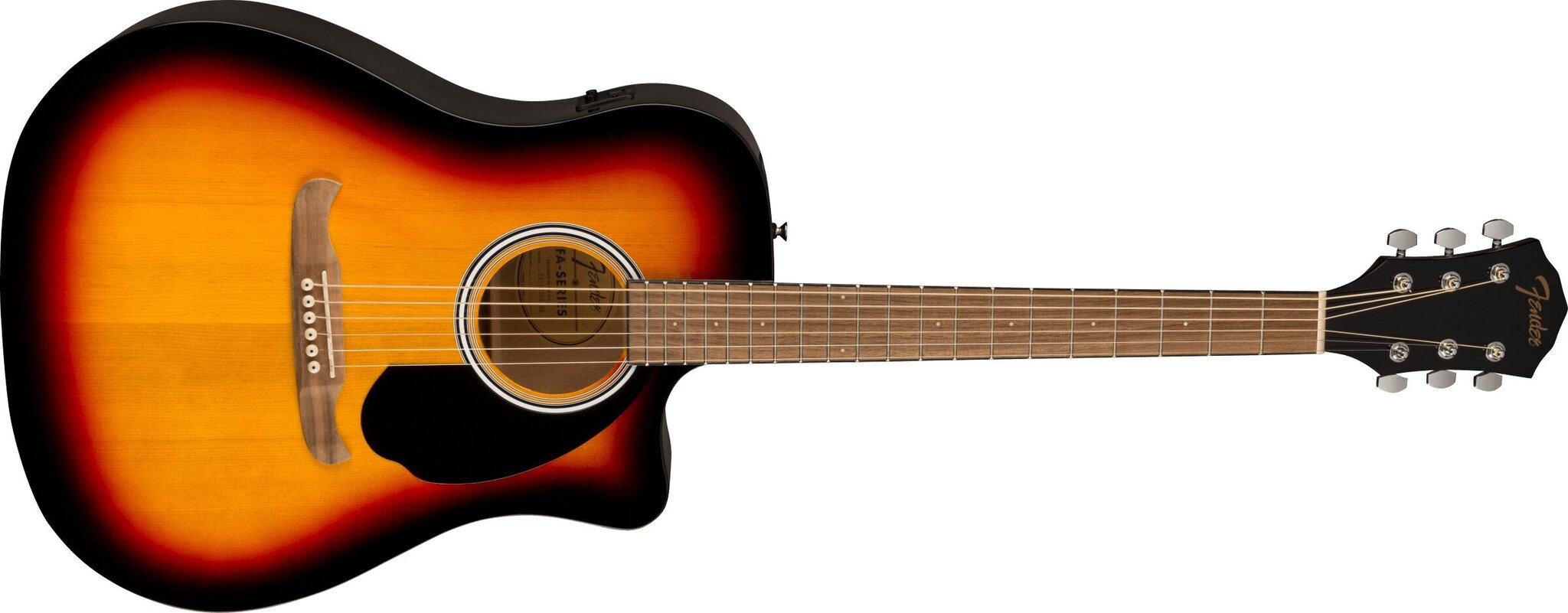 Elektroakustiline kitarr Fender FA-125CE DREADNOUGHT, Sunburst hind ja info | Kitarrid | kaup24.ee