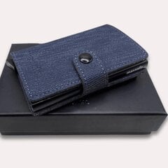 Mini suuruses rahakott MaxSafe sinise teksavärvi hind ja info | Meeste rahakotid | kaup24.ee