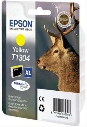 Epson - Tint T1304 YELLOW 10.1ml seeria BX3/5/6/9xx oraz WF-35/75xx цена и информация | Tindiprinteri kassetid | kaup24.ee