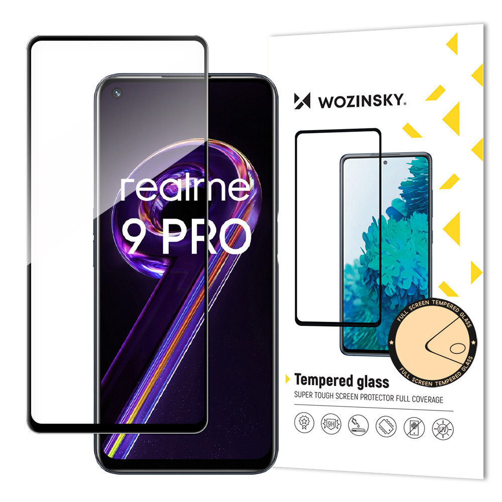 Wozinsky Realme 9 Pro black цена и информация | Ekraani kaitsekiled | kaup24.ee