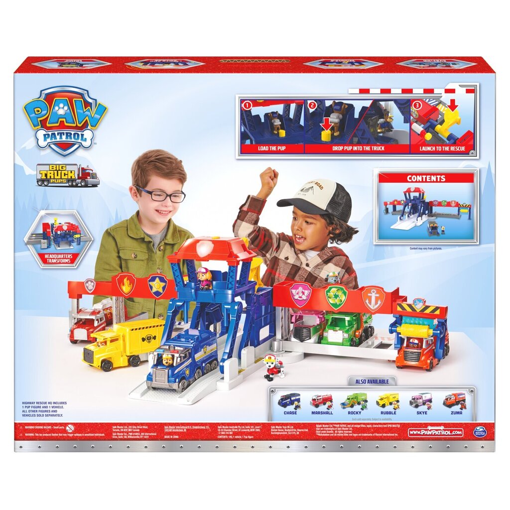 Veoautode mäng Highway Rescue Käpapatrull (Paw Patrol) SpinMaster hind ja info | Poiste mänguasjad | kaup24.ee