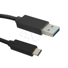 Qoltec Кабель USB 3.0 АМ/USB 3.1 Тип C M | 0,25 м цена и информация | Кабели и провода | kaup24.ee