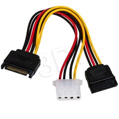 Akyga AK-CA-32, Sata/Molex, 0.15 m hind ja info | Kaablid ja juhtmed | kaup24.ee