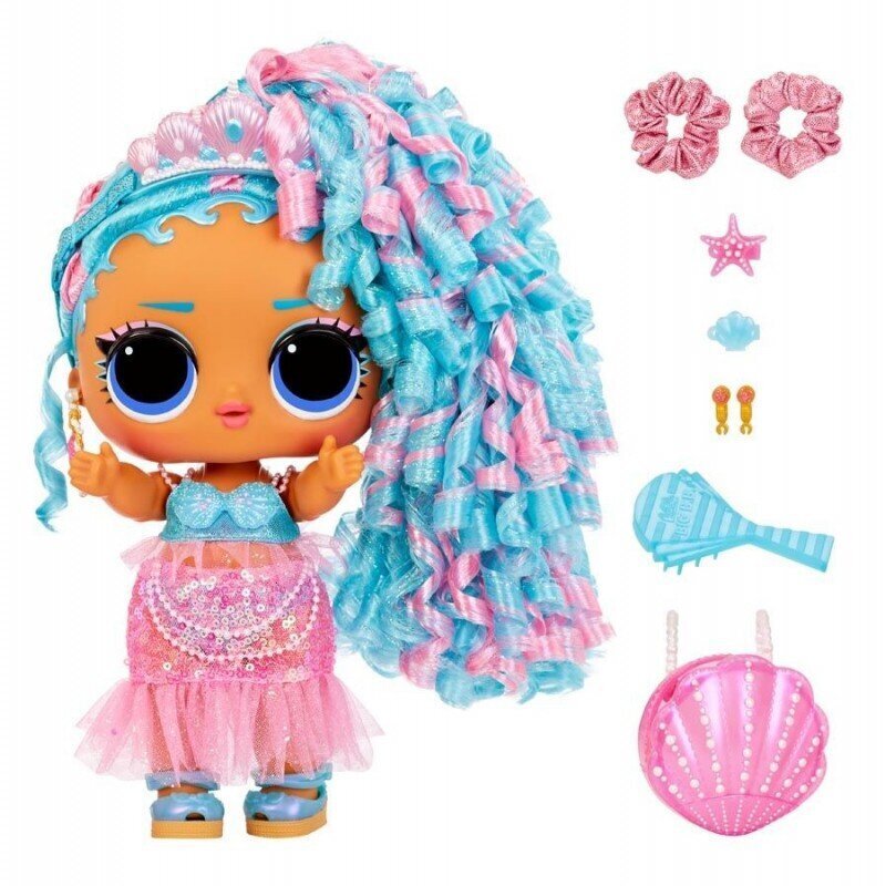 Suur nukk LOL Surprise! Big Baby Hair Hair Hair - Splash Queen hind ja info | Tüdrukute mänguasjad | kaup24.ee