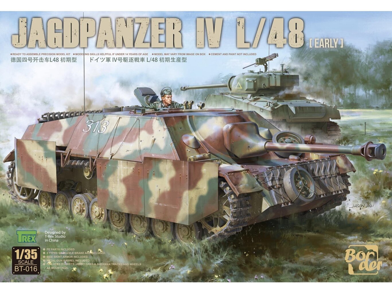 Border Model - Jagdpanzer IV L/48 (early), 1/35, BT-016 цена и информация | Klotsid ja konstruktorid | kaup24.ee