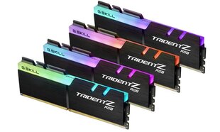 G.Skill Trident Z RGB DDR4, 4x8GB, 3200MHz, CL16 (F4-3200C16Q-32GTZR) kaina ir informacija | Оперативная память (RAM) | kaup24.ee