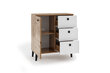 Kummut ADRK Furniture CLE01, pruun/valge hind ja info | Kummutid | kaup24.ee