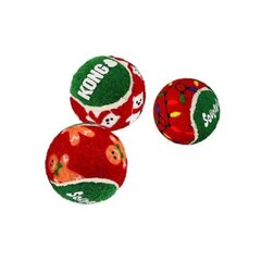 KONG mänguasi koertele "HOLIDAY SQUEAKAIR BALLS", S suurus, 6 tk цена и информация | Игрушки для собак | kaup24.ee