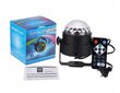 LED RGB Disco Ball, Seitse värvikombinatsiooni, Flesh funktsioon цена и информация | Laualambid | kaup24.ee