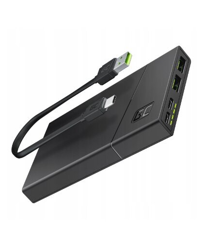 Akupank Power Bank Green Cell GC PowerPlay10S 10000mAh kiirlaadimisega цена и информация | Akupangad | kaup24.ee