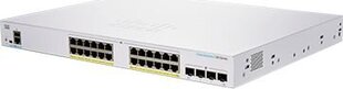 Сетевой коммутатор Cisco CBS350-24FP-4G-EU Управляемый L2/L3 Gigabit Ethernet (10/100/1000), серебристый цена и информация | Коммутаторы (Switch) | kaup24.ee