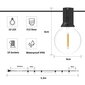 LED õuevalgustus G.LUX GR-LED-STRING-2 5 m/10 l/10x0,5 W цена и информация | Aia- ja õuevalgustid | kaup24.ee