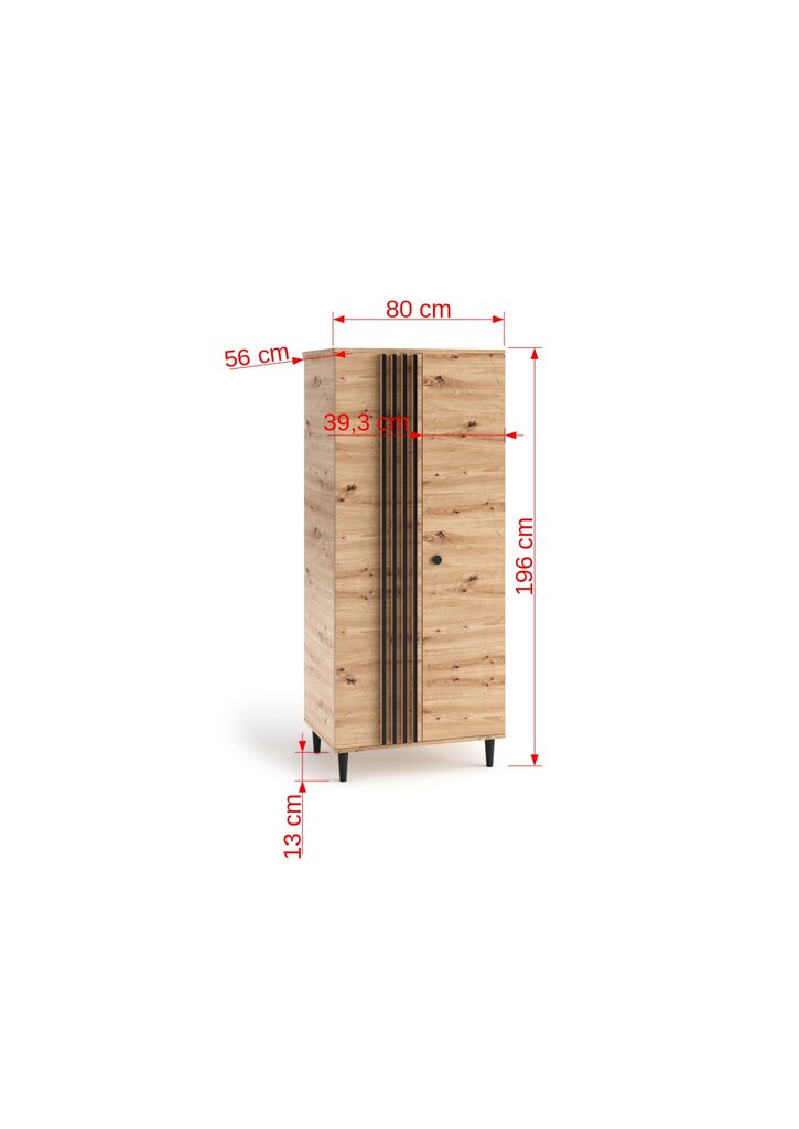 Kapp ADRK Furniture LIV10, pruun цена и информация | Kapid | kaup24.ee