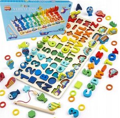 Montessori puidust õppemäng цена и информация | Развивающие игрушки | kaup24.ee