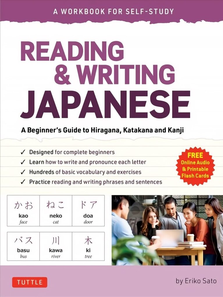 Reading & Writing Japanese: A Workbook for Self-Study: A Beginner's Guide to Hiragana, Katakana and Kanji (Free Online Audio and Printable Flash Cards) hind ja info | Võõrkeele õppematerjalid | kaup24.ee