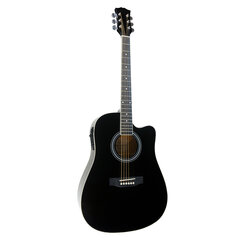 Акустическая гитара со звукоснимателем Condorwood AD-200 BK цена и информация | Гитары | kaup24.ee