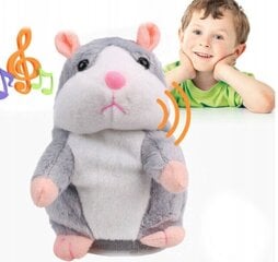Interaktiivne mänguasi Rääkiv hamster, hall hind ja info | Pehmed mänguasjad | kaup24.ee