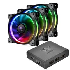 Thermaltake Set 3x Fan Riing Plus 14 RGB (CL-F056-PL14SW-A) цена и информация | Компьютерные вентиляторы | kaup24.ee