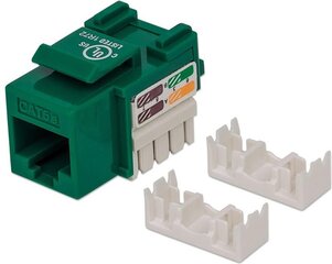 Модуль Keystone Intellinet RJ45 UTP Cat5e Punch-Down, зеленый цена и информация | Кабели и провода | kaup24.ee