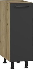 Кухонный шкафчик Halmar Vento D, черный/коричневый цена и информация | Кухонные шкафчики | kaup24.ee