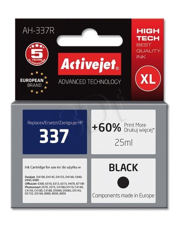 Activejet AH-337R HP printeri tint, ühildub seadmega HP 337 C9364EE hind ja info | Tindiprinteri kassetid | kaup24.ee