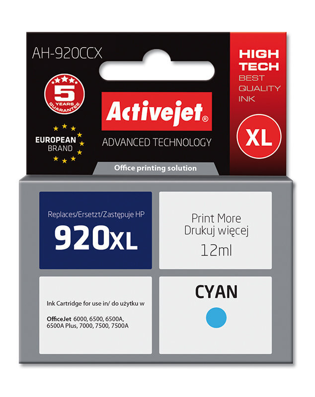 Activejet AH920CCX hind ja info | Tindiprinteri kassetid | kaup24.ee