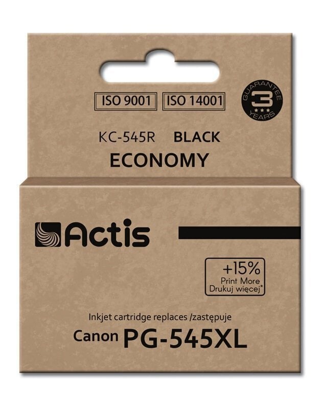 Actis KC-545R (Canon PG-545XL) XL tindimahutid цена и информация | Tindiprinteri kassetid | kaup24.ee