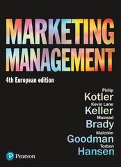 Marketing Management: European Edition 4th edition цена и информация | Книги по экономике | kaup24.ee