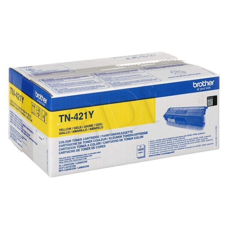 Brother TN421Y Toner cartridge, Yellow цена и информация | Laserprinteri toonerid | kaup24.ee