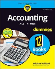 Accounting All-in-One For Dummies (plus Videos and Quizzes Online), 3rd Edition hind ja info | Majandusalased raamatud | kaup24.ee