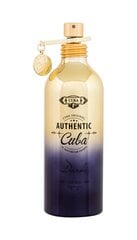 Tualettvesi Cuba Authentic Dark by Cuba EDT meestele, 100 ml hind ja info | Meeste parfüümid | kaup24.ee