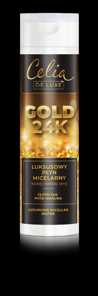 Mitsellaarvesi Celia Gold 24K, 200 ml hind ja info | Näopuhastusvahendid | kaup24.ee