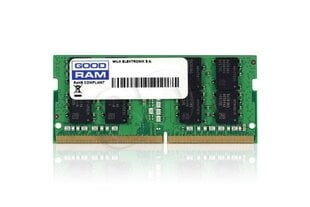GoodRam DDR4 SODIMM 4GB 2400MHz CL17 (GR2400S464L17S/4G) цена и информация | Оперативная память (RAM) | kaup24.ee